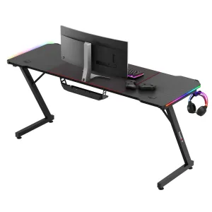 JAKS Herný stôl s led osvetlením Huzaro Hero 4.8 RGB