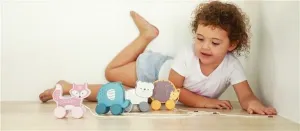 Drevená ťahacia hračka na šnúrke Viga Slon