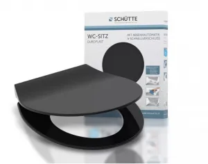 Schütte SLIM BLACK| Duroplast, Soft Close