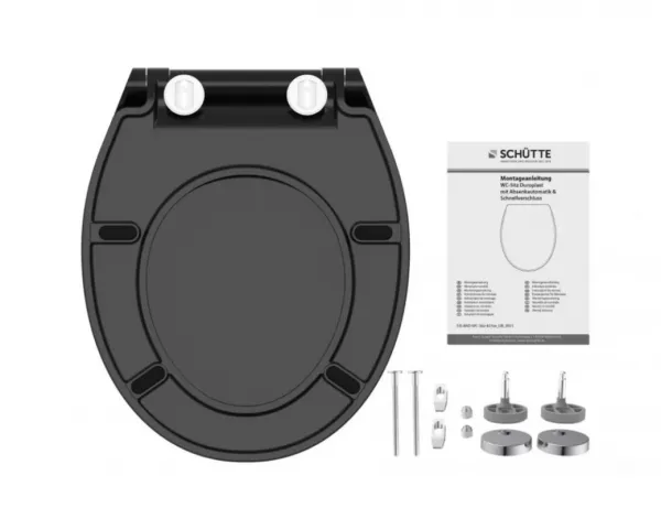 Schütte SLIM BLACK| Duroplast, Soft Close