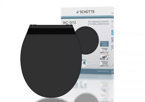 Schütte SLIM BLACK| Duroplast, Soft Close
