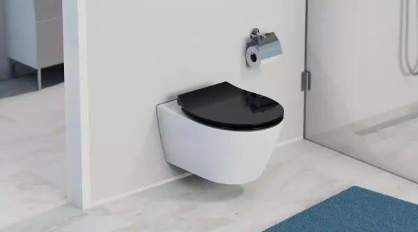 Schütte SLIM BLACK| Duroplast, Soft Close