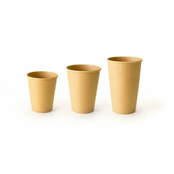 Papierové poháre hnedé kraft Ø 90 mm 420 ml 0,3L (50 ks)