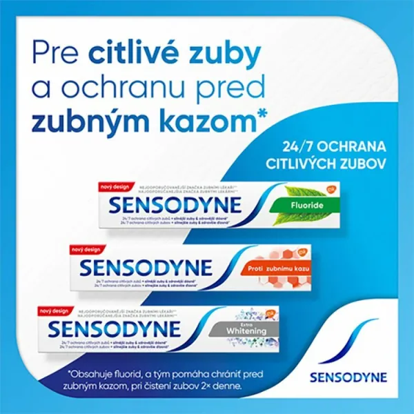 Sensodyne Extra Whitening zubná pasta 2 x 75 ml