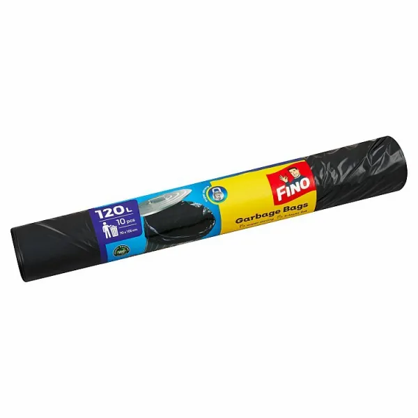 Vrecia zaväzovacie FINO Power 120 ℓ, 40 mic., 70 x 110 cm, čierne (10 ks)