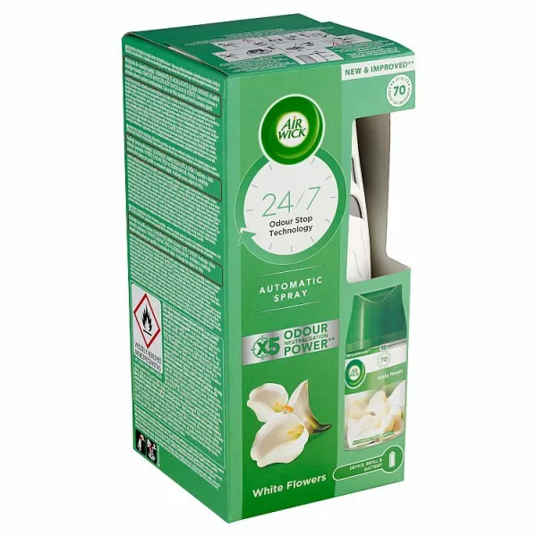 Air Wick Freshmatic Difuzér a náplň do osviežovača vzduchu biele kvety 250 ml