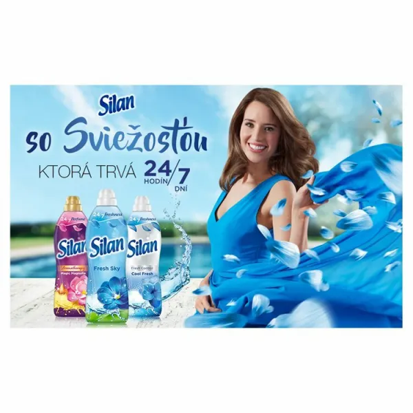 Silan Fresh Sky koncentrovaný avivážny prostriedok na textílie 40 praní 880 ml