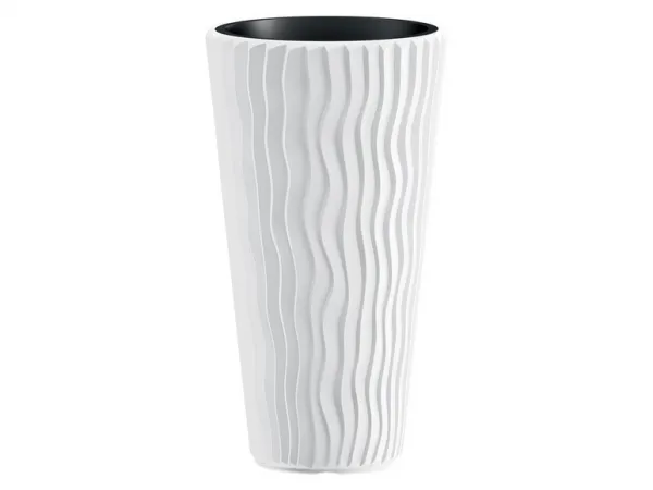 Prosperplast Kvetináč Sandy Slim ( 30 x 53 x 30 cm (Š x V x H), biela)