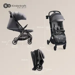 Kočík Kinderkraft Nubi 2 Farba: Mistic Green