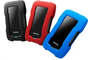 A-Data Externý pevný disk ADATA 1TB 2,5" USB 3.1 HD330, BLACK COLOR BOX, čierna (guma, odolná voči nárazom)