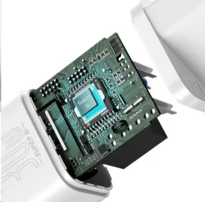 Baseus Super Si Quick Charger 1C 30W nástenná nabíjačka (biela) 027582