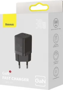 Baseus Quick Nabíjací adaptér USB-C 30W, Čierny