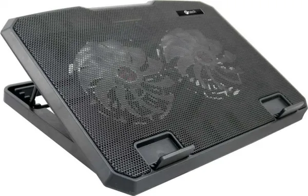 Chladiaca podložka C-TECH pre CLP-140, 15,6", 2x 140 mm, 2x USB, modré podsvietenie