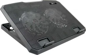 Chladiaca podložka C-TECH pre CLP-140, 15,6", 2x 140 mm, 2x USB, modré podsvietenie
