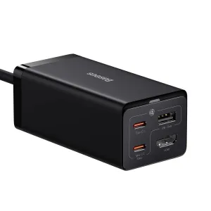 Baseus GaN5 Pro 2xUSB-C + USB + HDMI nástenná nabíjačka, 67W (čierna) 038591