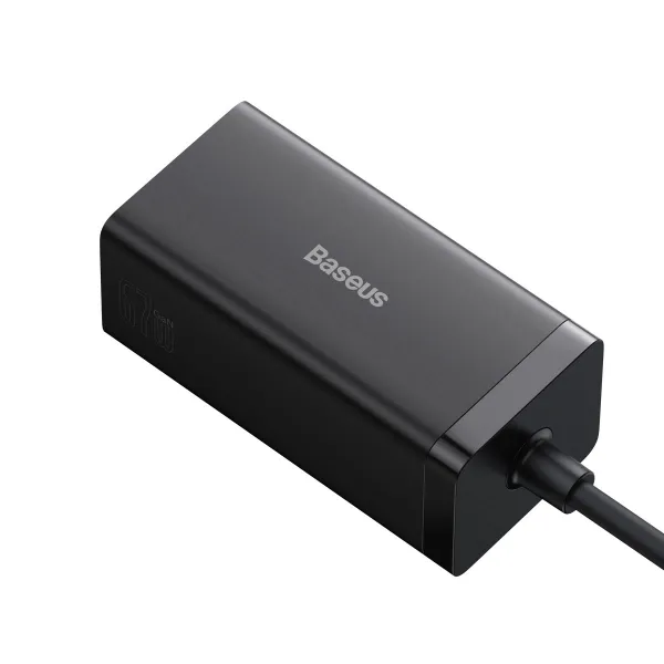 Baseus GaN5 Pro 2xUSB-C + USB + HDMI nástenná nabíjačka, 67W (čierna) 038591