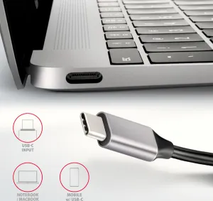 AXAGON HUB 4xUSB-A HDMI 100W