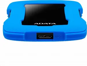 A-Data Externý pevný disk ADATA 2TB 2,5" USB 3.1 HD330, BLUE COLOR BOX, modrá (guma, odolná voči nárazom)
