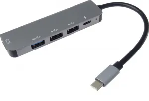PremiumCord Adaptér USB-C na HDMI + USB3.0 + 2x USB2.0 + PD(power delivery)
