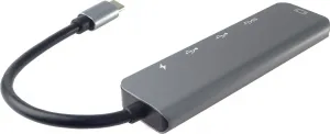 PremiumCord Adaptér USB-C na HDMI + USB3.0 + 2x USB2.0 + PD(power delivery)