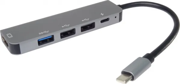 PremiumCord Adaptér USB-C na HDMI + USB3.0 + 2x USB2.0 + PD(power delivery)