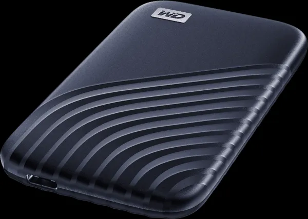 SanDisk WD My Passport SSD externý 2 TB , USB-C 3.2 , 1050/1000 MB/s R/W PC a Mac , polnočne modrá
