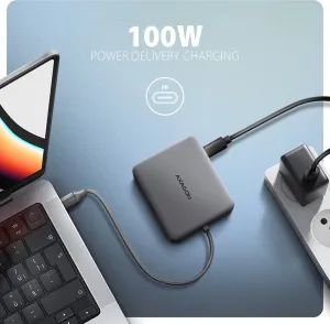 AXAGON HUB 5Gbps 2xUSB-A HDMI RJ45 100W