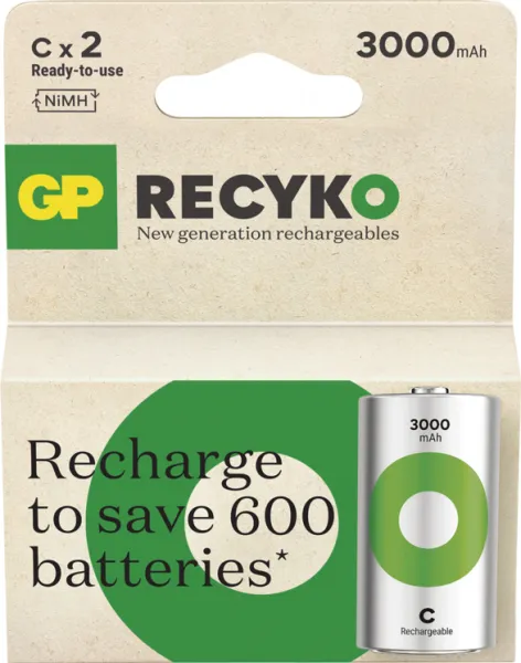 Nabíjacia batéria GP ReCyko 3000 (C) 2 ks