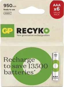 Nabíjacia batéria GP ReCyko 950 (AAA) 6 ks