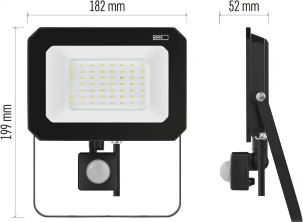 EMOS LED reflektor SIMPO s pohybovým čidlom 50 W neutrálna biela