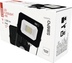 EMOS LED reflektor SIMPO s pohybovým čidlom 10 W neutrálna biela