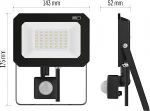 EMOS LED reflektor SIMPO s pohybovým čidlom 30 W neutrálna biela