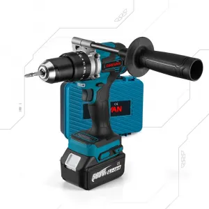 Najvýkonnejšia v našej ponuke ONEVAN 200 Nm 13mm bezuhlíková elektrická vŕtačka masívny skrutkovač vhodná pre batériu Makita 18V Batéria: Bez batéria
