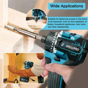 Drillpro 20 + 1 bez uhlíkový elektrický skrutkovač , vrtačka s krútiacim momentom 220Nm pre batériu MAKITA 18V Batéria: Bez batérie