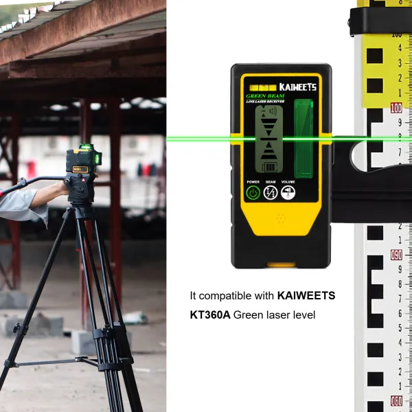 Laserový prijímač KAIWEETS LR100G kompatibilný s KT360A/B
