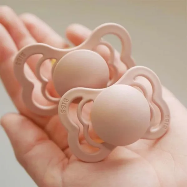 BIBS Supreme symetrické cumlíky zo silikónu 2ks - veľkosť 2 - Ivory / Sage