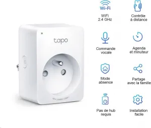 TP-link Tapo P100 (2-pack) WiFi múdra zásuvka, 10A