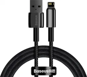 Baseus Tungsten Gold USB-Lightning kábel, 2,4A, 1m (čierny) 025645