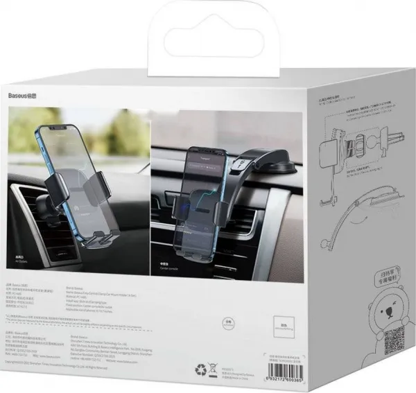 Držiak do auta Baseus Easy Control Clamp s ramenom SET čierny