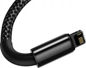 Baseus Tungsten Gold USB-Lightning kábel, 2,4A, 1m (čierny) 025645