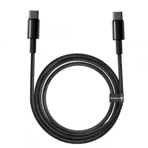 Baseus Tungsten Gold kábel USB-C na USB-C, 100 W, 2 m (čierny) 024651