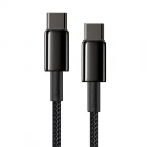 Baseus Tungsten Gold kábel USB-C na USB-C, 100 W, 2 m (čierny) 024651