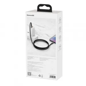 Baseus Tungsten Gold kábel USB-C na USB-C, 100 W, 2 m (čierny) 024651