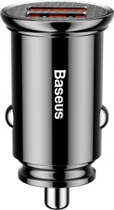 Baseus Circular 2xUSB QC3.0 5A 30W nabíjačka do auta (čierna) 017493