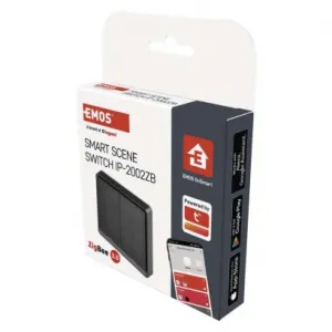 EMOS GoSmart Prenosný ovládač scén IP-2002ZB, ZigBee 3.0, 2-tlačidlový