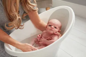 SHNUGGLE vanička biela s ružovou opierkou