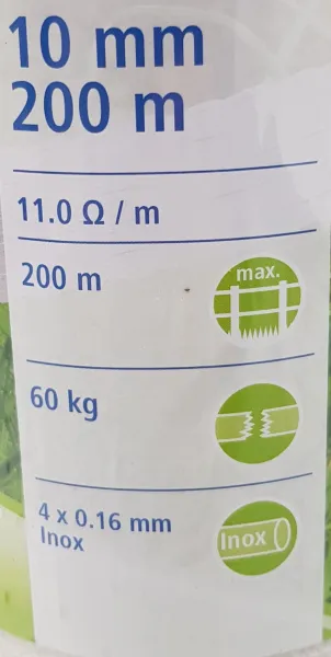 JAKS VODIVÁ PÁSKA BASIC 10MM 200M BIELA 4X0,16MM