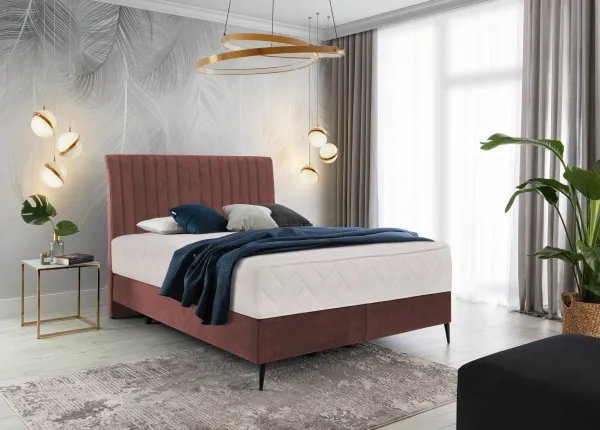 ArtElta Manželská posteľ BLANCA Boxspring | 140 x 200 cm Farba: Lukso 38
