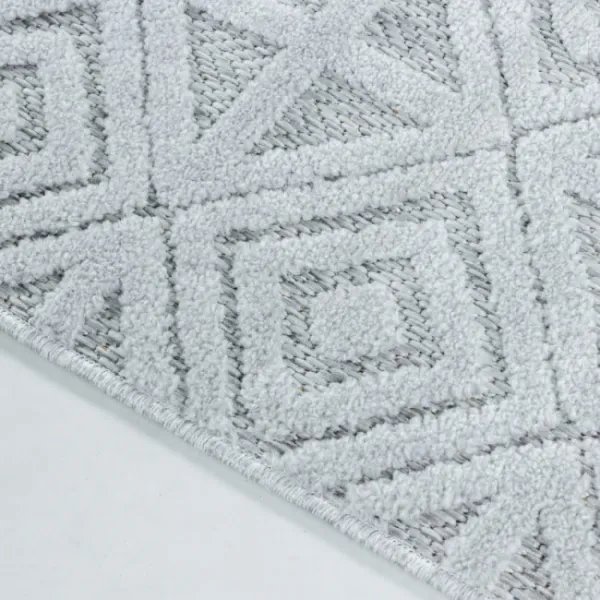 Šnúrkový koberec Bahama ornament krémový / sivý