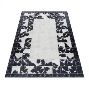 Koberec Fiesta Patchwork čierny / krémový